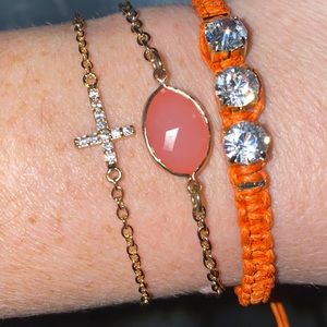 Bracelet Set Cross 3 Piece Set